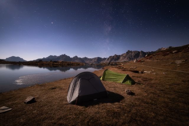 Lac Laramon au clair de lune